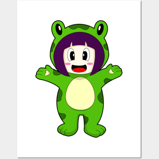 Frog Girl Costume Posters and Art